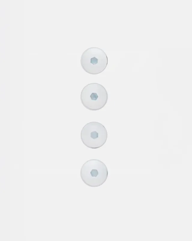 Impala Inline Axel Bolt 4pk - White sold by Impala Rollerskates