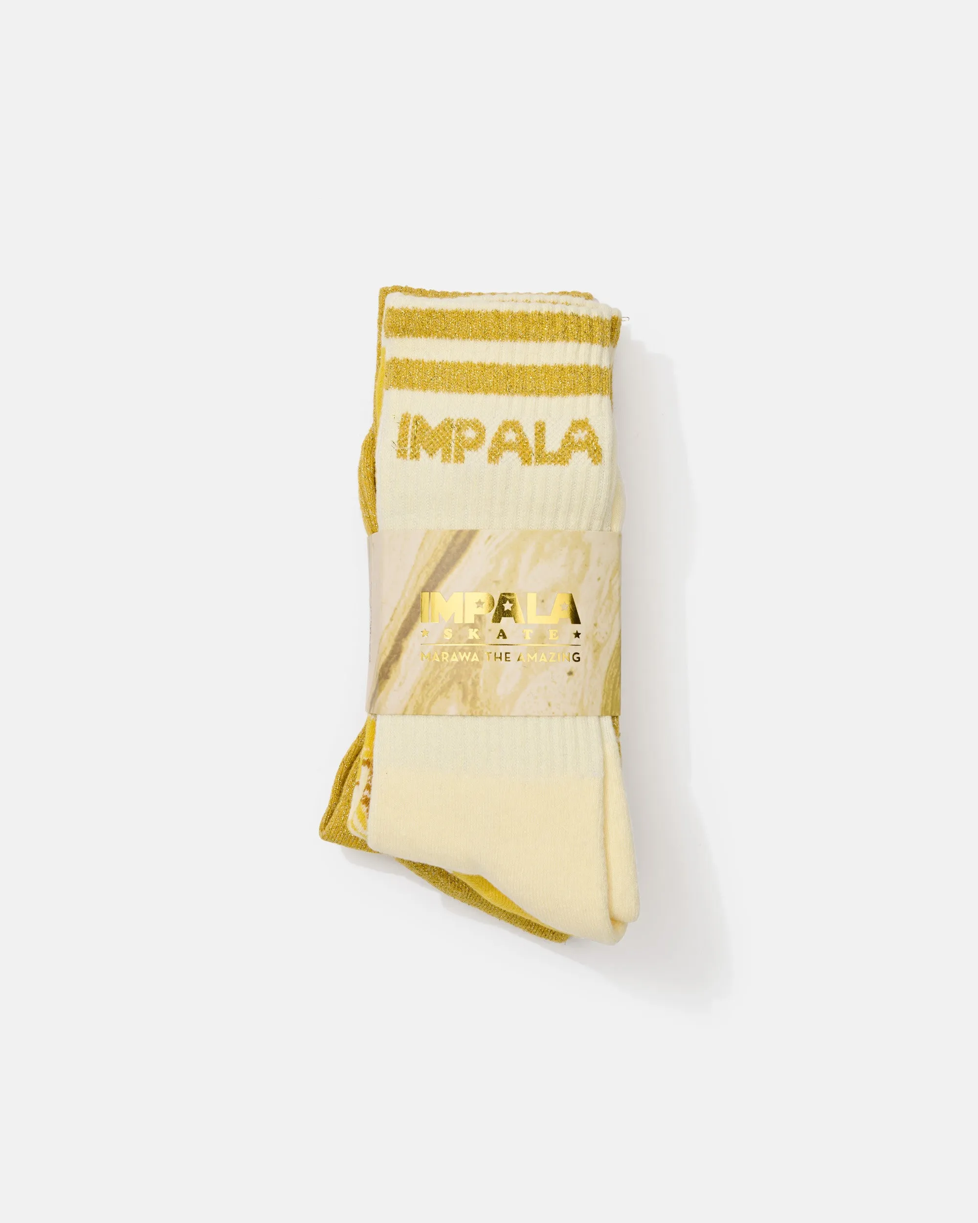 Impala Marawa Sock 3pk - Marawa Gold sold by Impala Rollerskates product image thumbnail 3