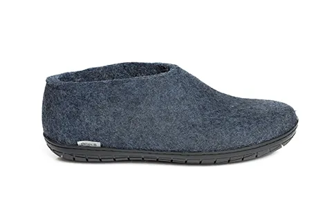 glerups Shoe Denim Black Rubber sold by Glerups