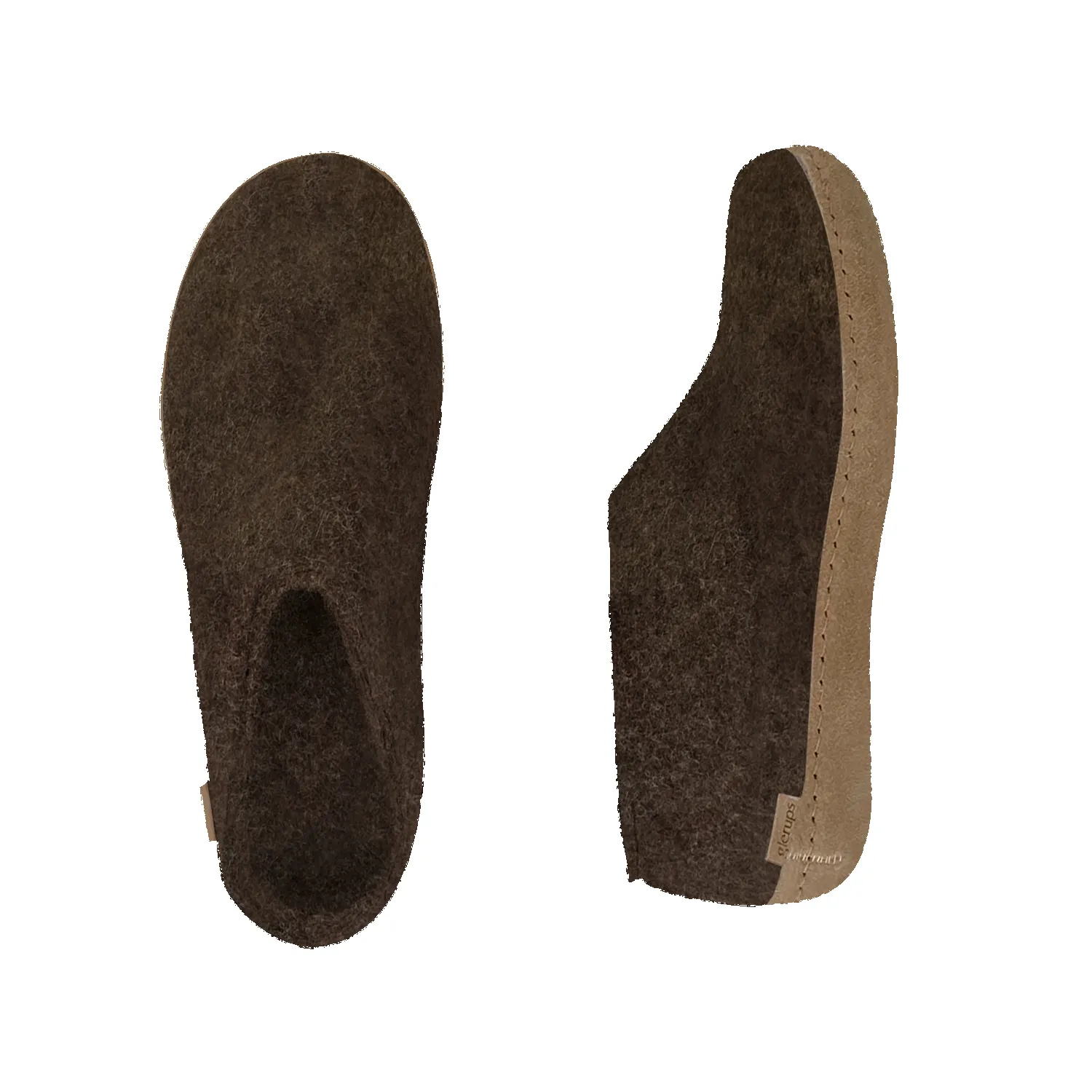 Shoe with leather sole - Brown sold by Glerups product image thumbnail 3