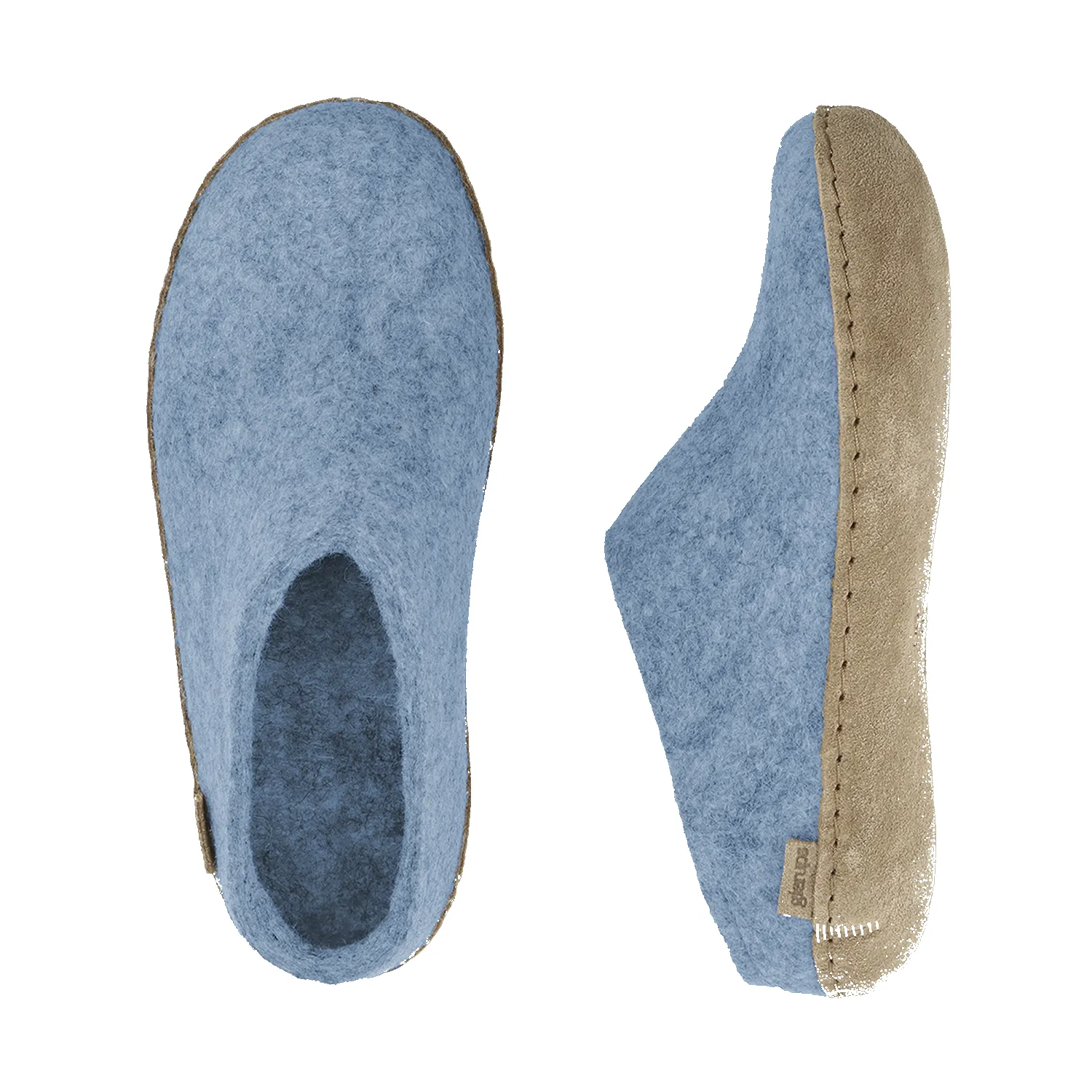 Slip-on with leather sole - Sky sold by Glerups product image thumbnail 5