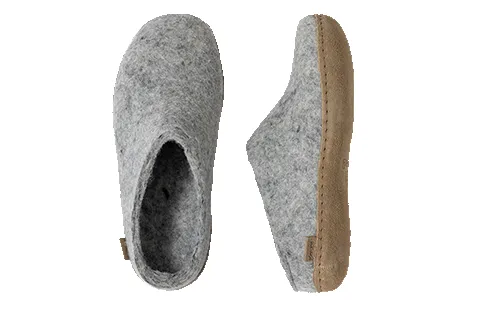 Slip-on with leather sole - Grey sold by Glerups product image thumbnail 3