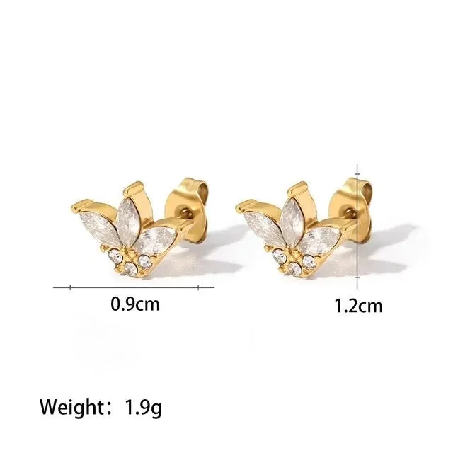 Crown Stud Earrings sold by Gemlly product image thumbnail 4