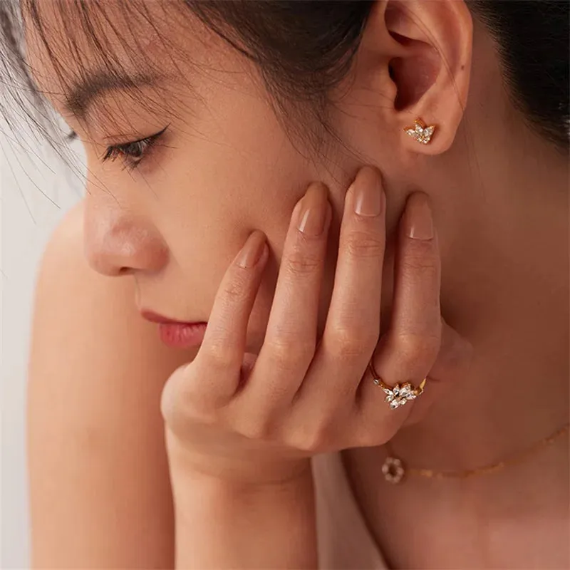 Crown Stud Earrings sold by Gemlly product image thumbnail 2