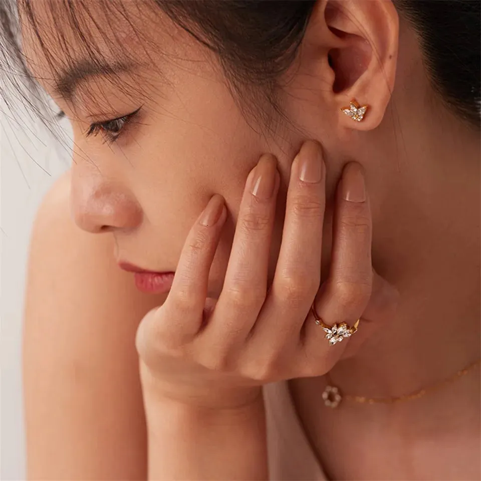 Crown Stud Earrings sold by Gemlly product image thumbnail 5