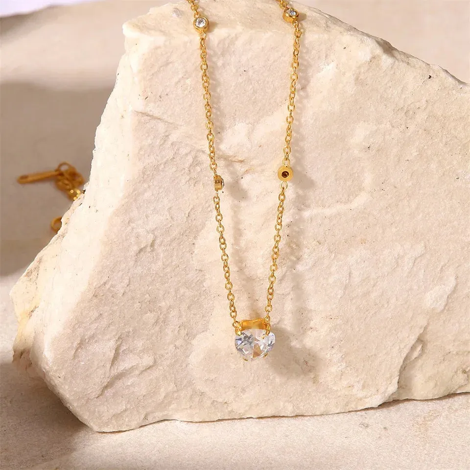 Heart Crystal Pendant necklace sold by Gemlly product image thumbnail 4