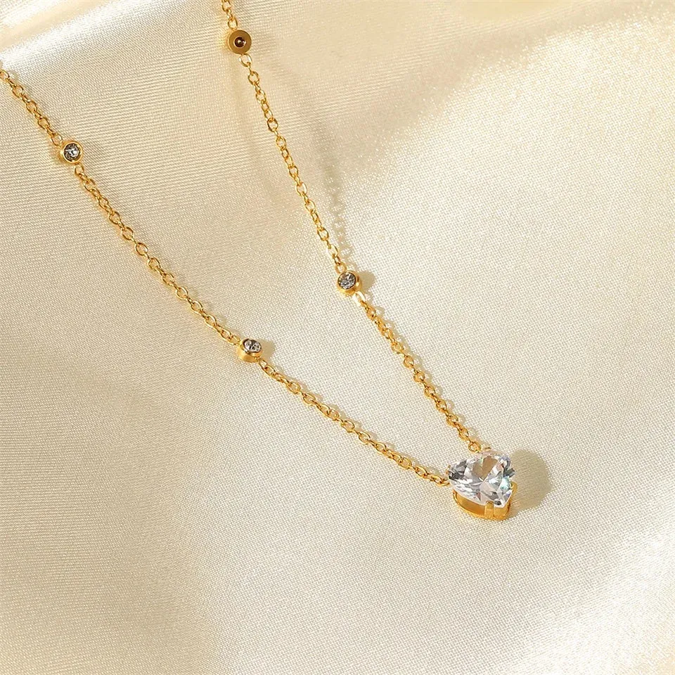 Heart Crystal Pendant necklace sold by Gemlly product image thumbnail 3