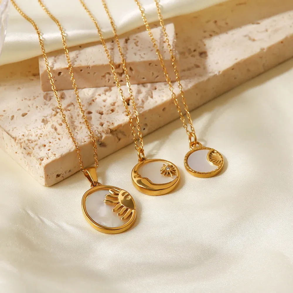 Moon & Star Necklace sold by Gemlly product image thumbnail 2