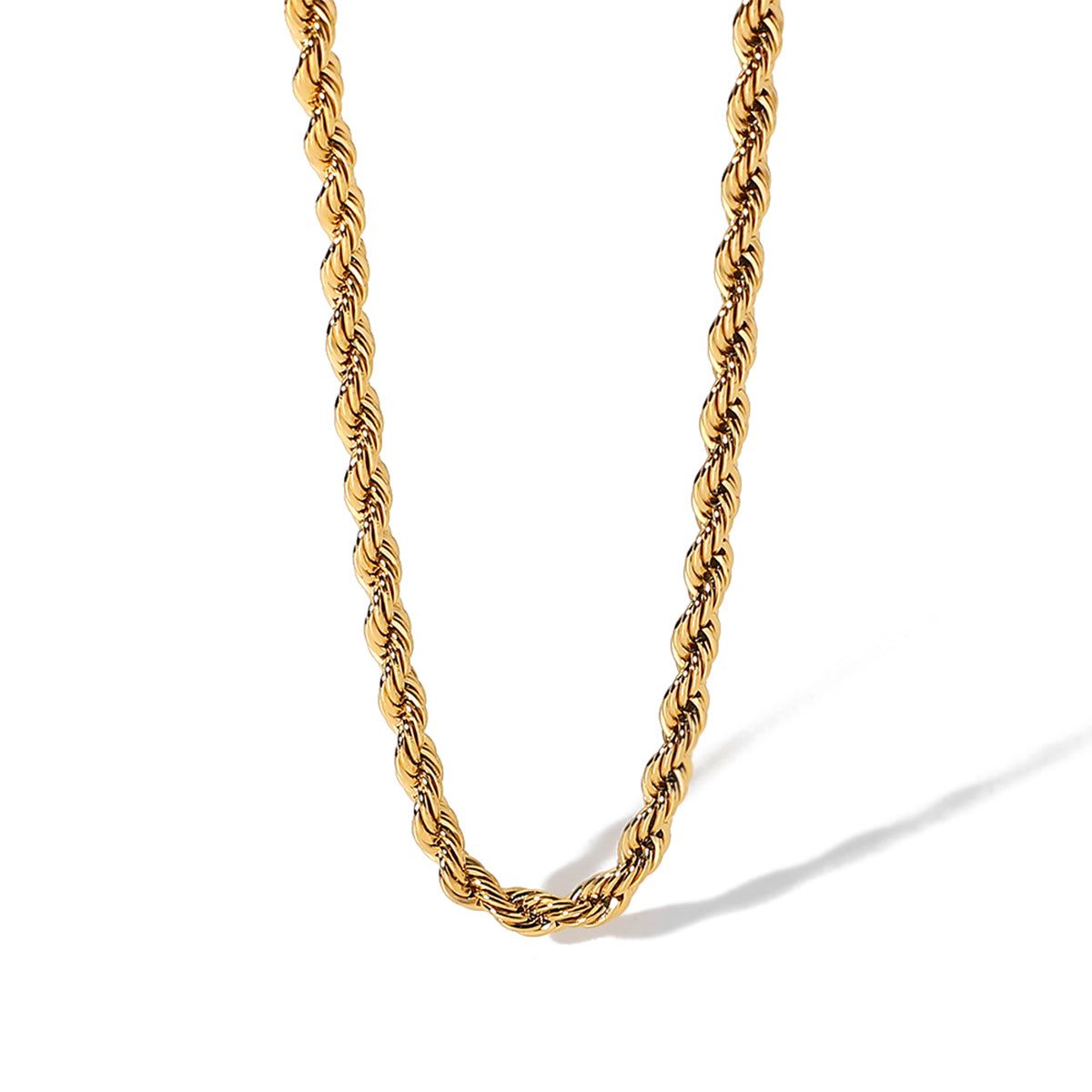 Twisted Rope Chain Necklace sold by Gemlly