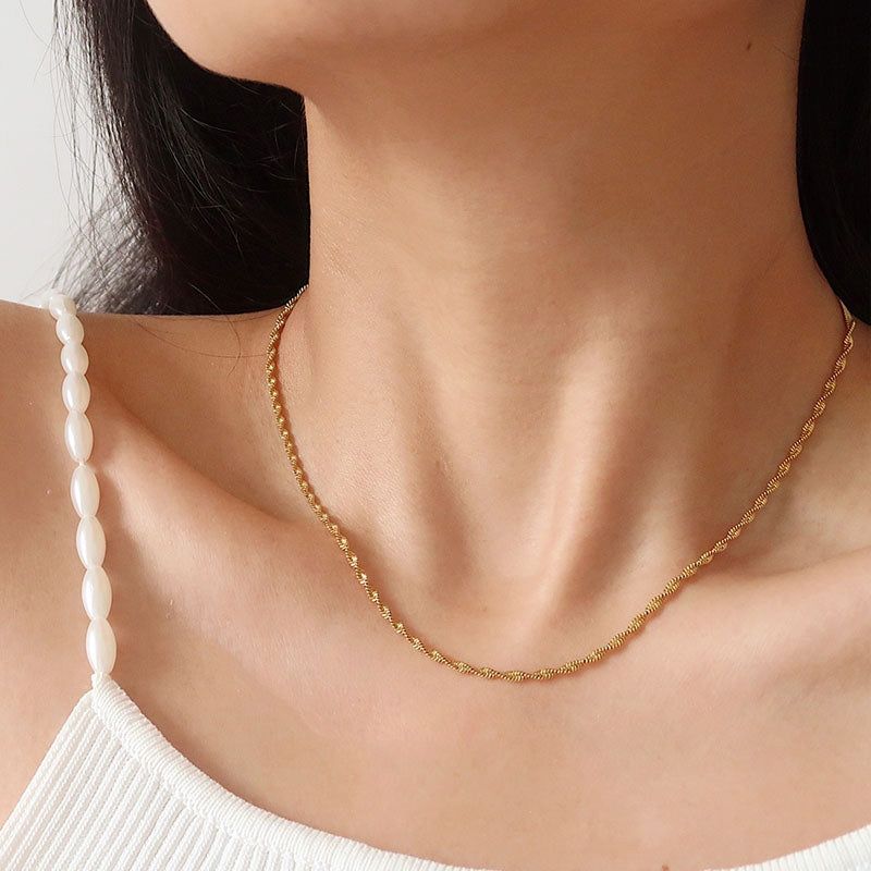 Twisted Rope Chain Necklace sold by Gemlly product image thumbnail 2