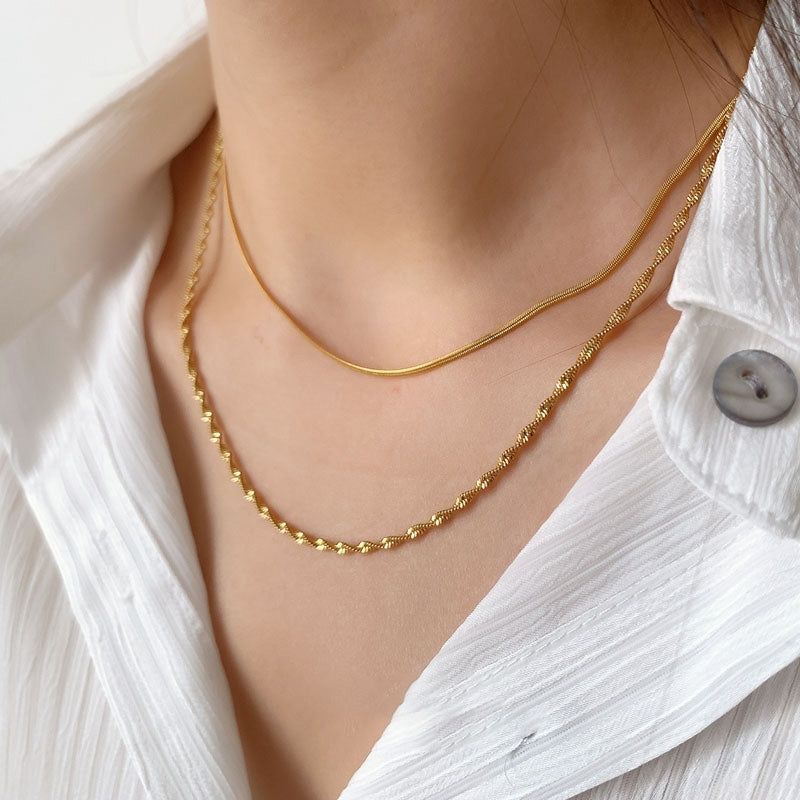 Twisted Rope Chain Necklace sold by Gemlly product image thumbnail 3