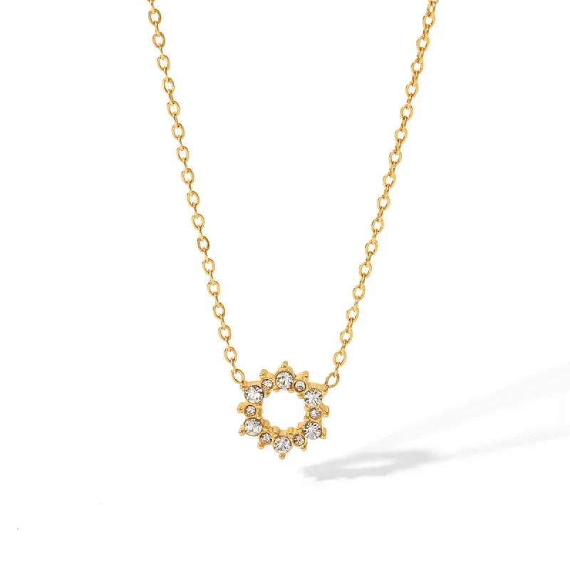 Zetta Zirconia Pendant Necklace sold by Gemlly