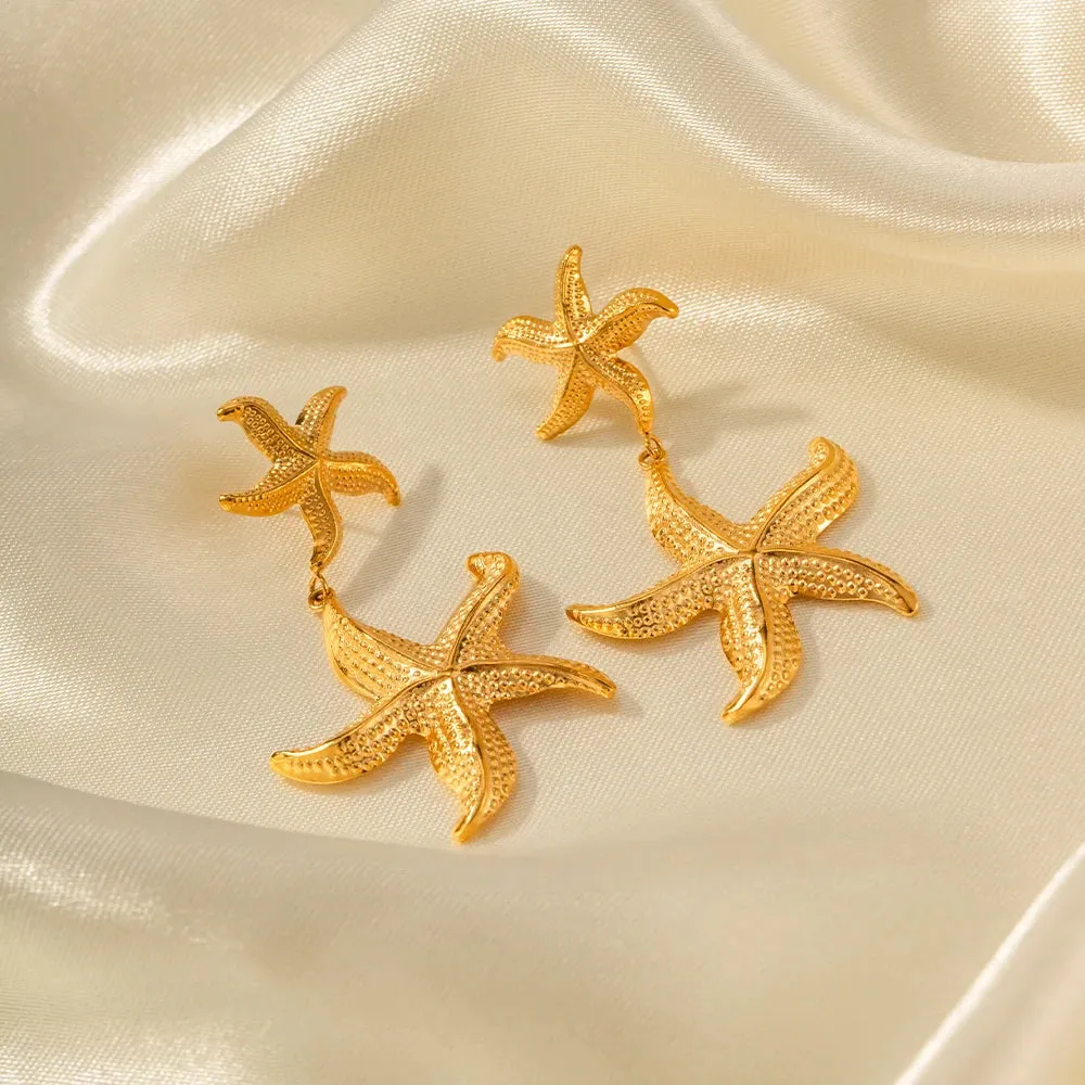 Starfish Pendant Earrings sold by Gemlly product image thumbnail 3