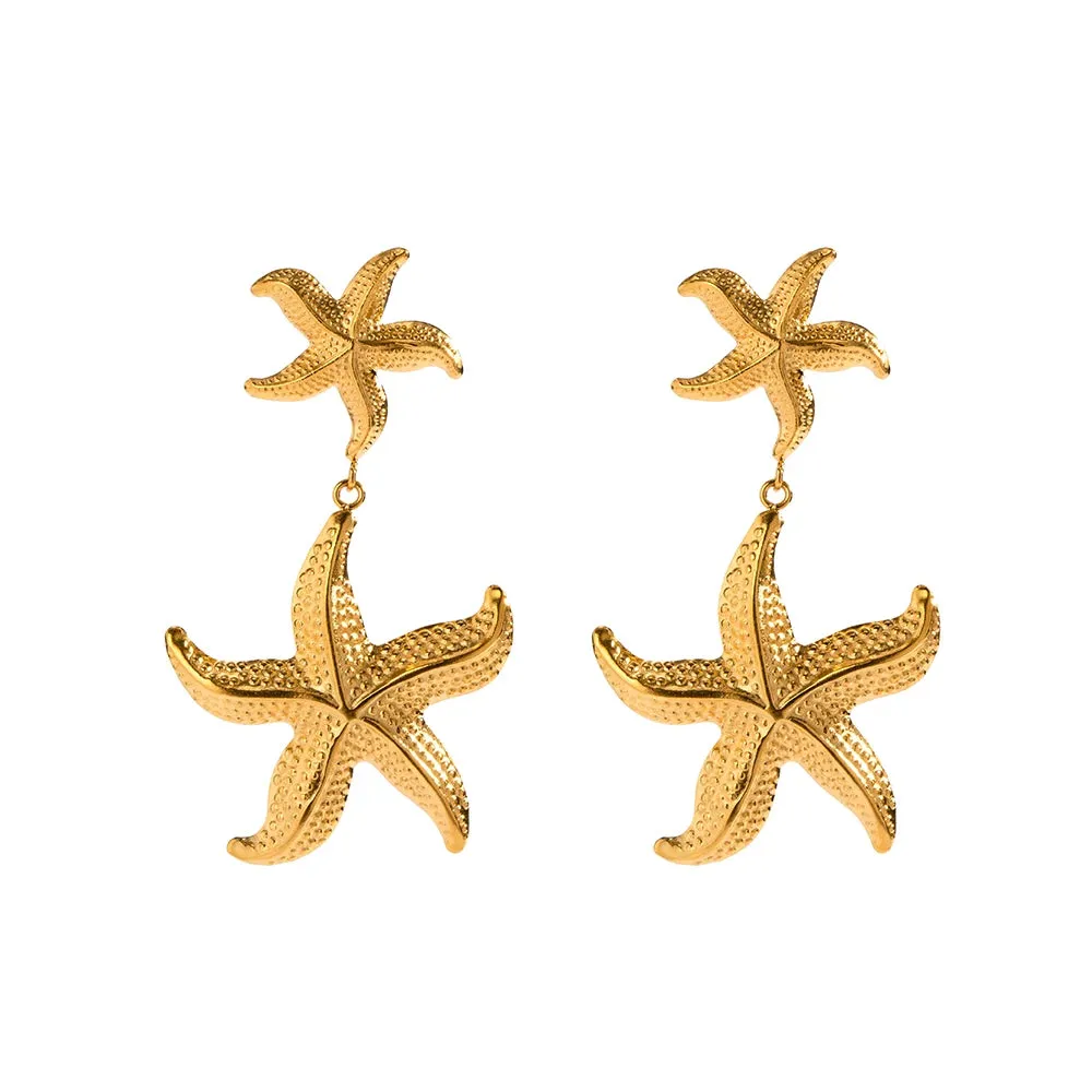 Starfish Pendant Earrings sold by Gemlly