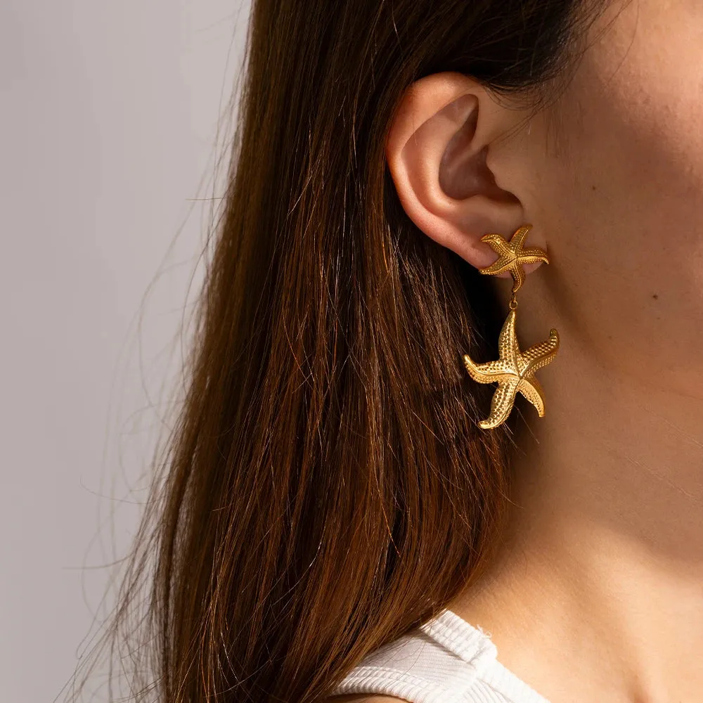 Starfish Pendant Earrings sold by Gemlly product image thumbnail 2