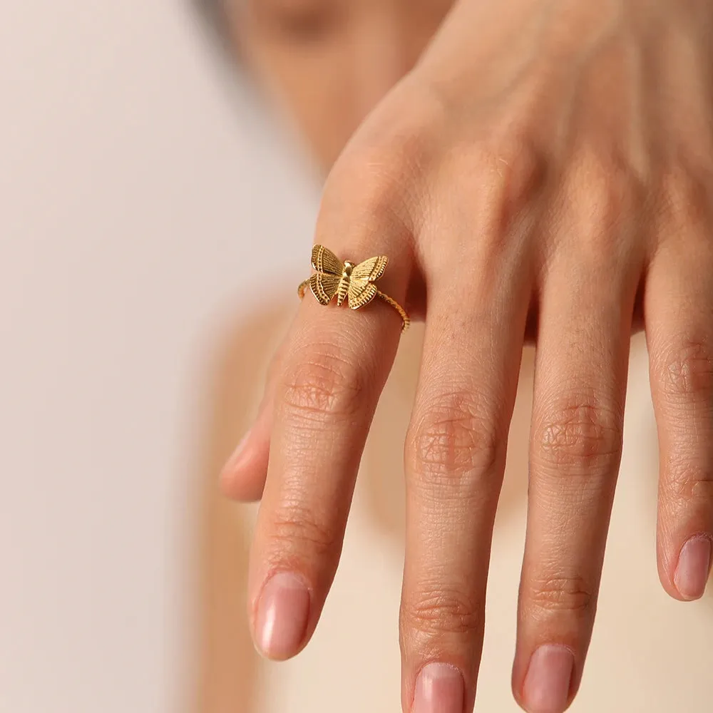 Retro Butterfly Ring sold by Gemlly product image thumbnail 4