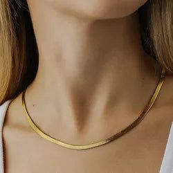 Thick Chain Choker Necklace sold by Gemlly product image thumbnail 2