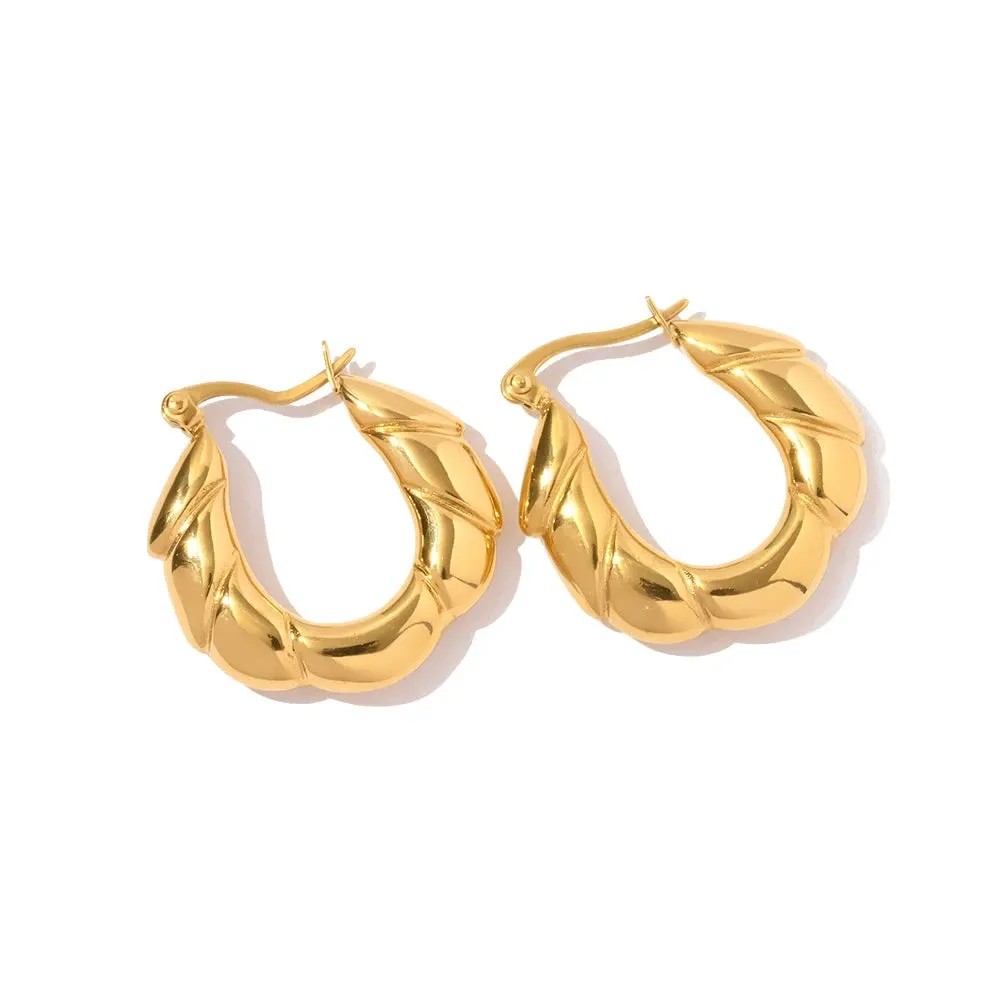 Croissant Hoop Earrings sold by Gemlly