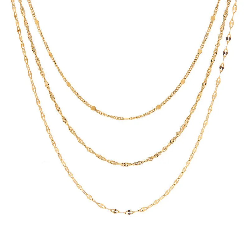 Three Layer Stacking Necklace sold by Gemlly