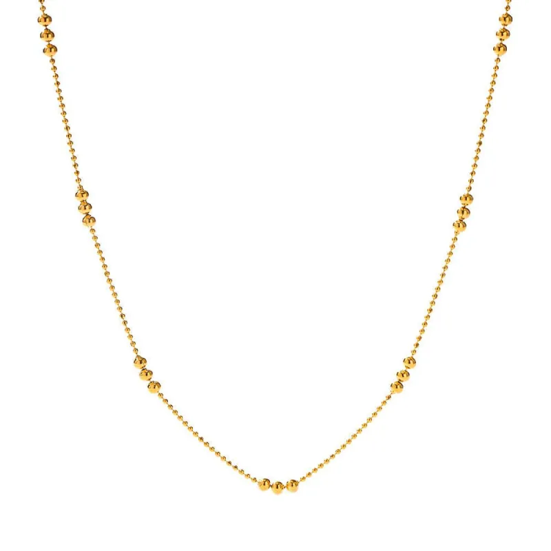 Bead Chain Choker Necklace sold by Gemlly
