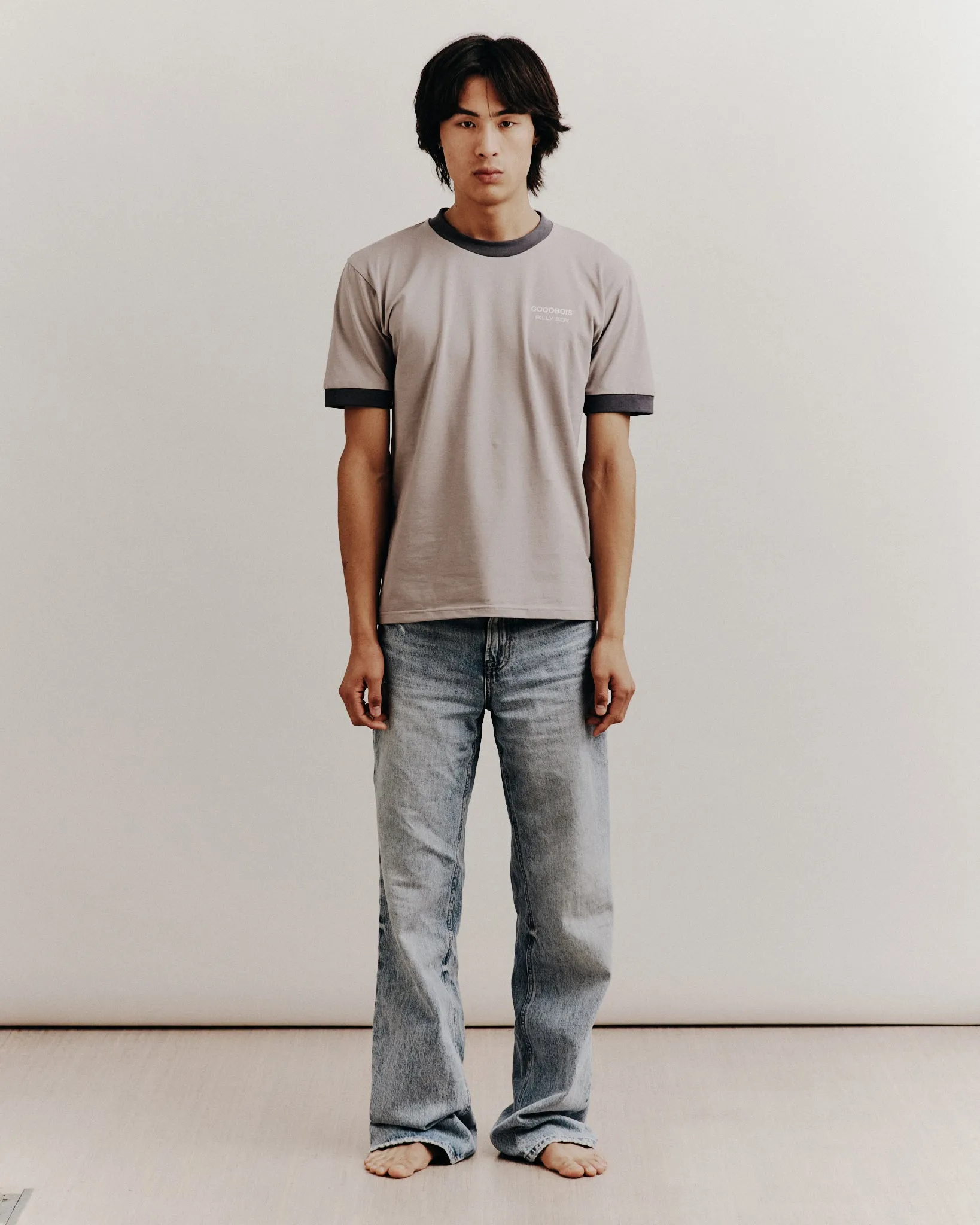 BOYFRIEND FITTED T-SHIRT GREY sold by Goodbois product image thumbnail 3