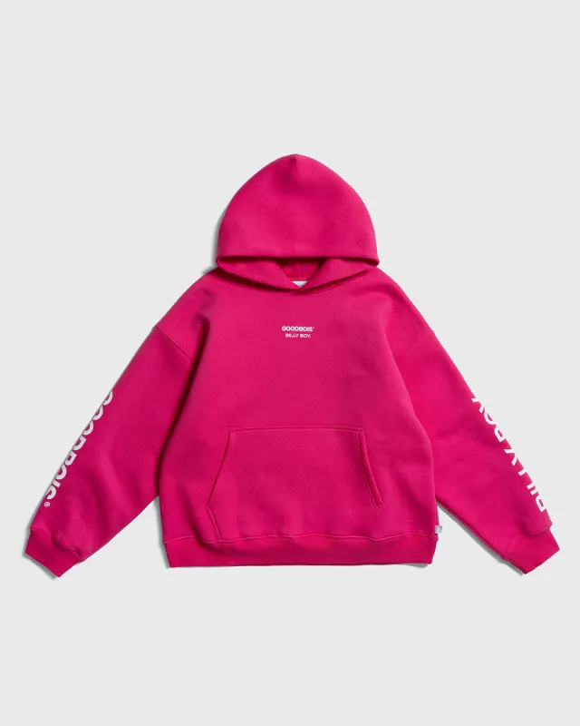 NO LOVE HOODY PINK made by Goodbois