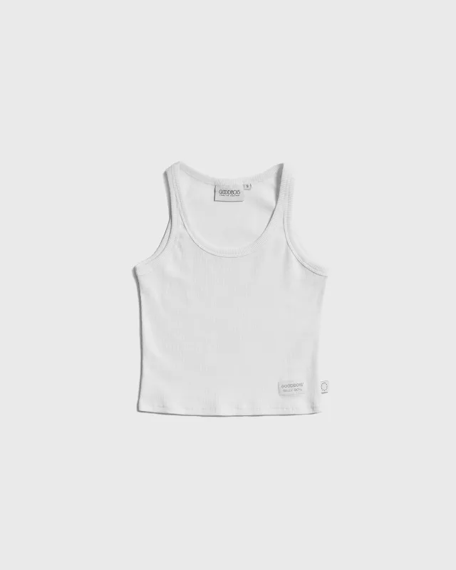 GIRLFRIEND TYPE TOP WHITE made by Goodbois