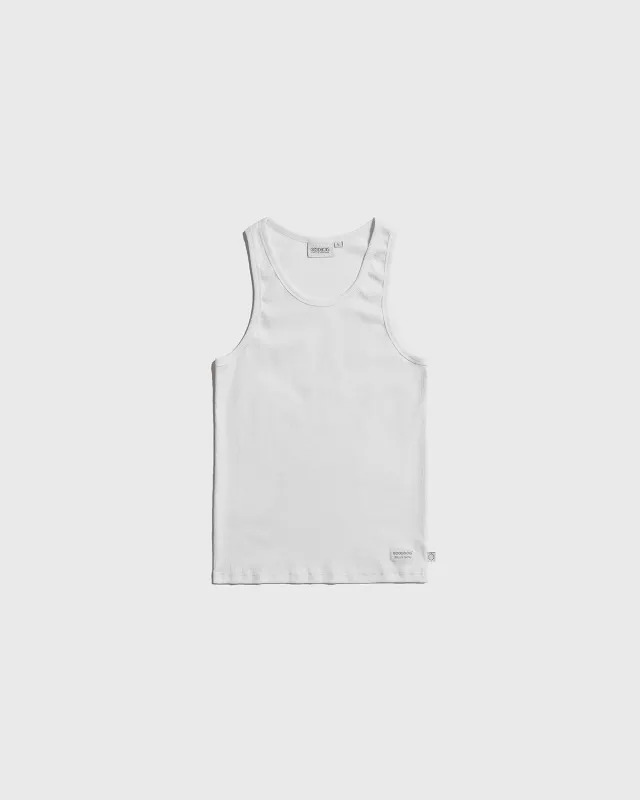 BOYFRIEND TYPE TANKTOP WHITE made by Goodbois