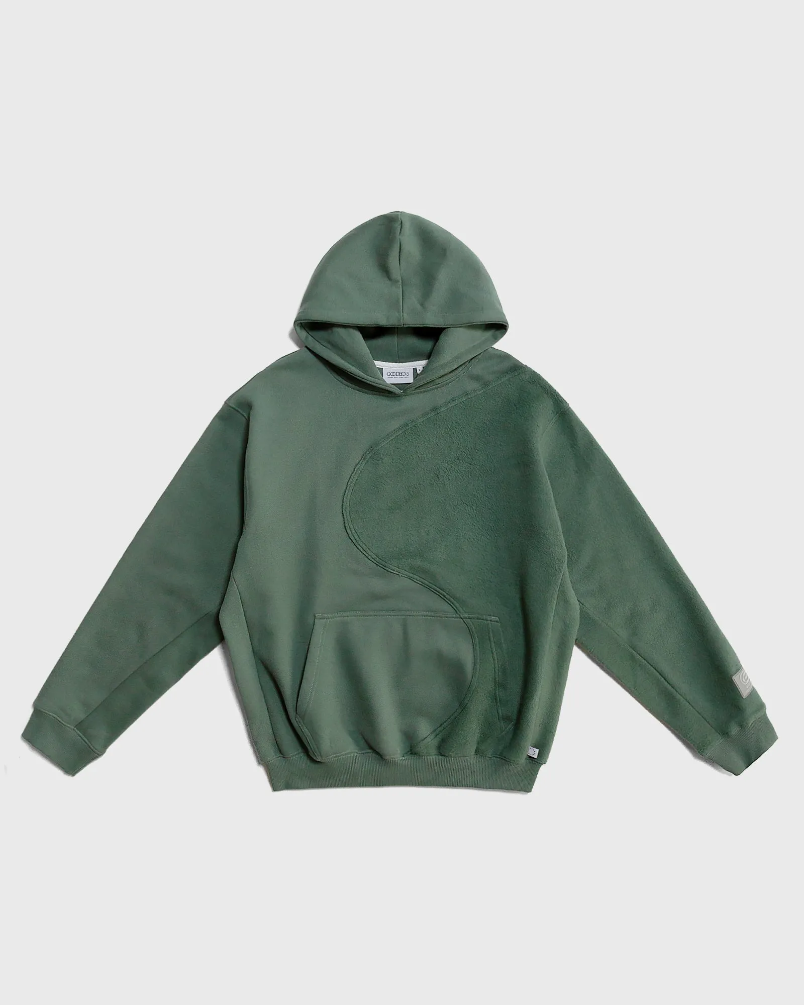 YIN YANG HOODY TECHGREEN sold by Goodbois
