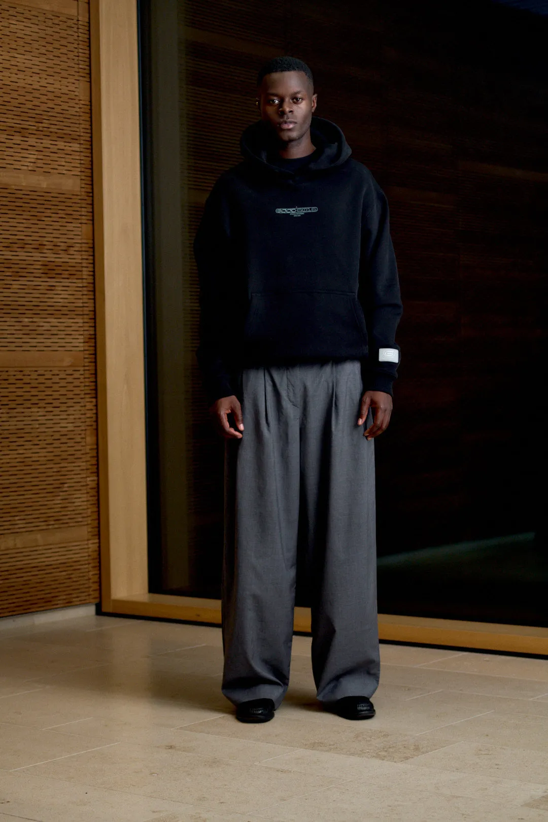 CRISIS HOODY BLACK sold by Goodbois product image thumbnail 2