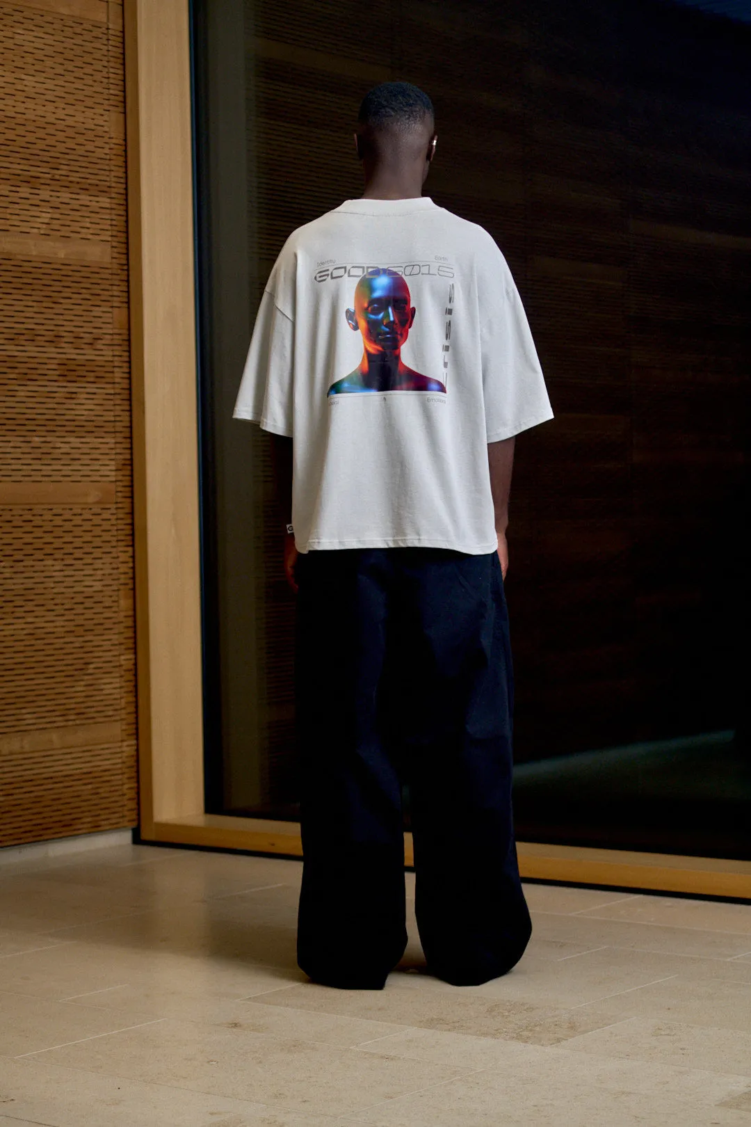 CRISIS OVERSIZE T-SHIRT GREY sold by Goodbois product image thumbnail 3