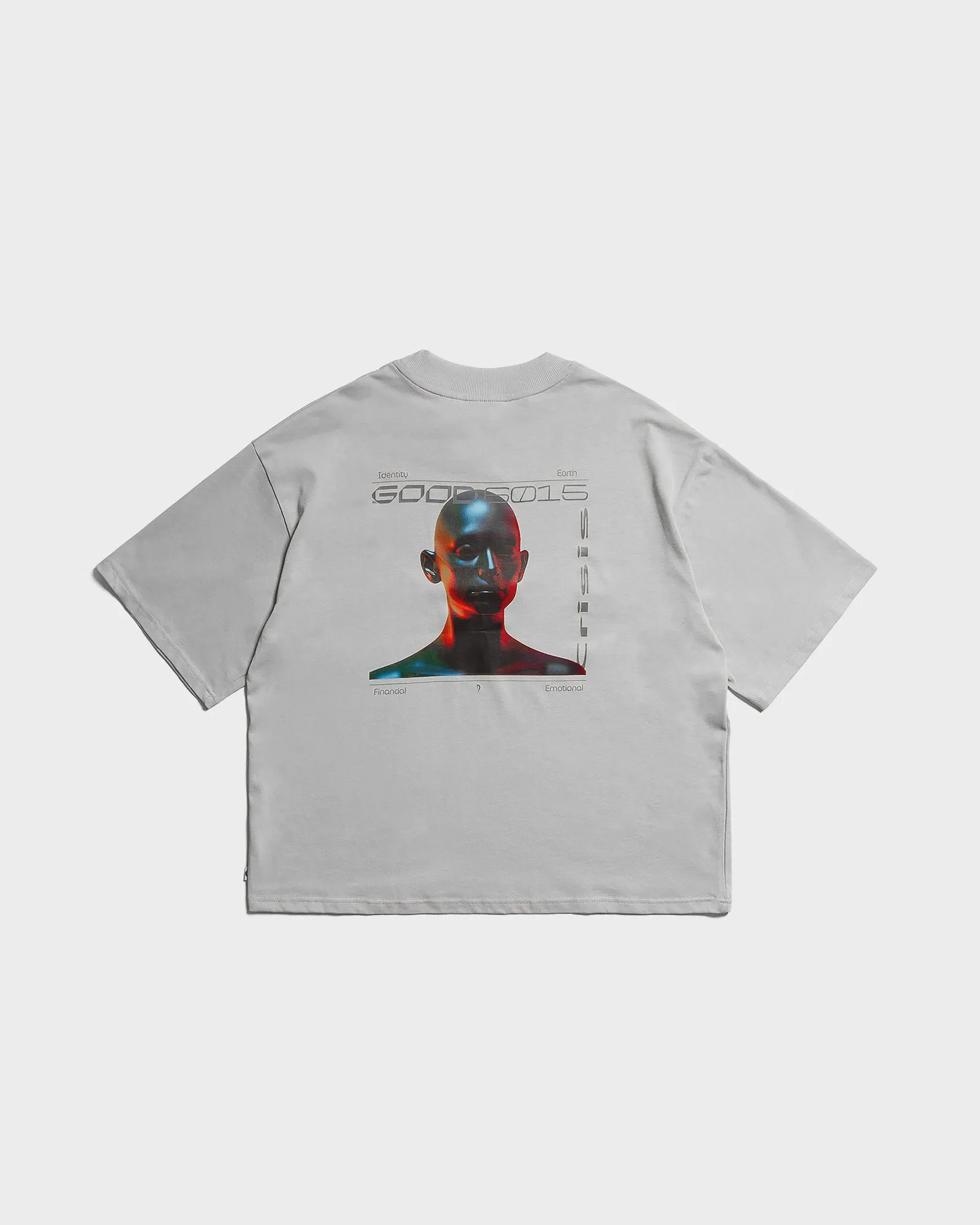 CRISIS OVERSIZE T-SHIRT GREY sold by Goodbois