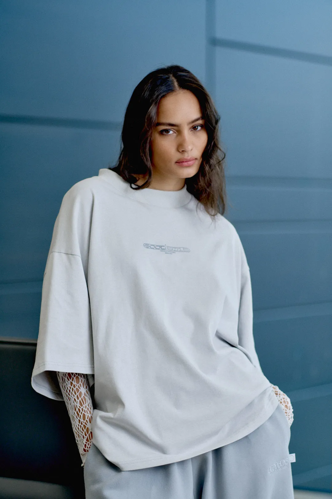 CRISIS OVERSIZE T-SHIRT GREY sold by Goodbois product image thumbnail 4