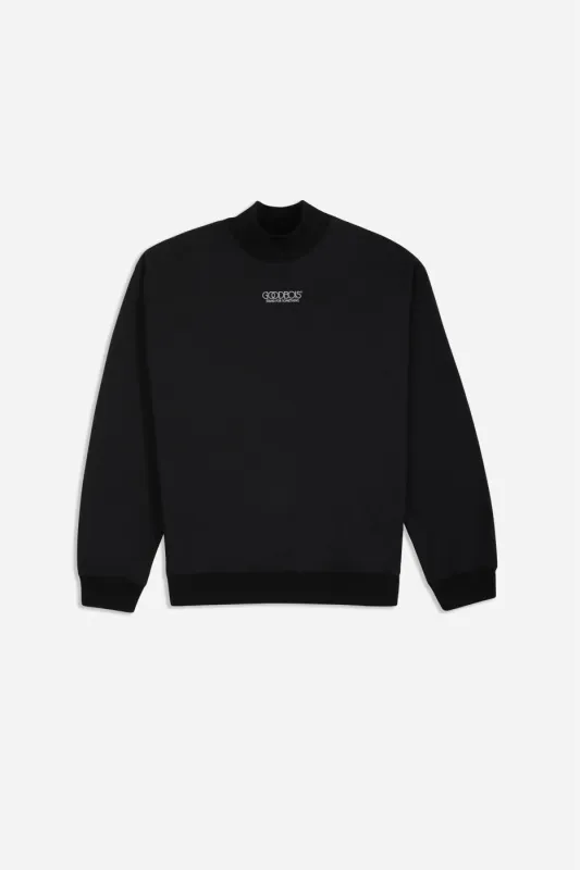 OG LOGO MOCKNECK SWEATER BLK made by Goodbois