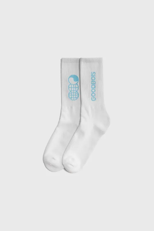TIMELESS SOCKS WHITE made by Goodbois
