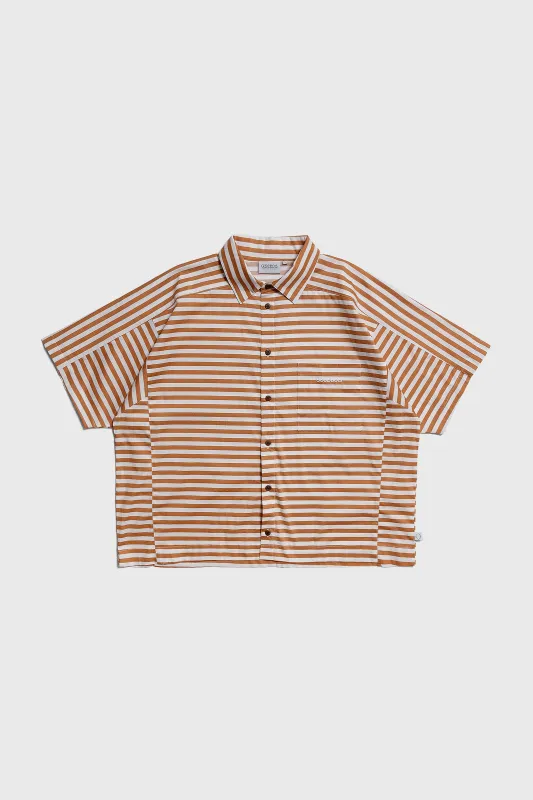 YACHT BUTTON SHIRT CLAY made by Goodbois