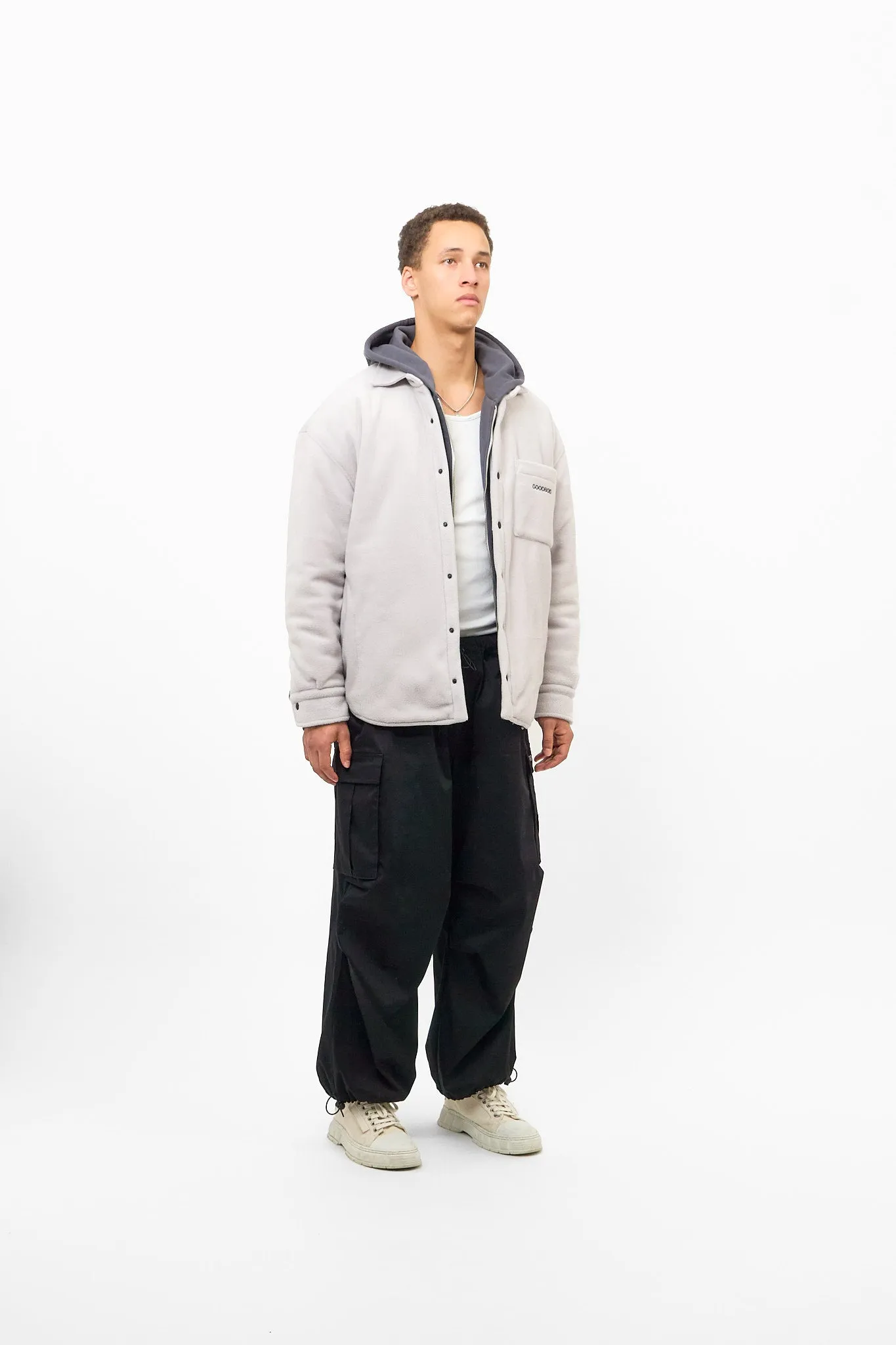 TIMELESS FLEECE JACKET LIGHT GREY sold by Goodbois product image thumbnail 2