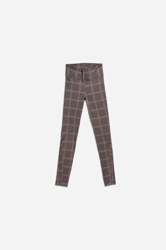 CLASSIC TRADEMARK ALL OVER LEGGINGS BRWN made by Goodbois