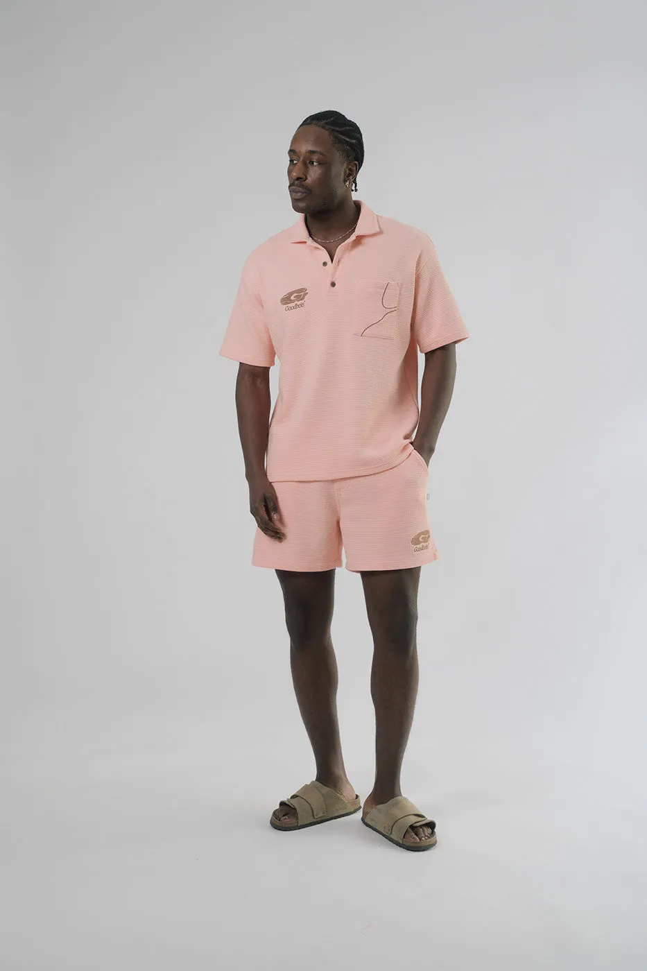 G-STONE PIQUE SHIRT CORAL sold by Goodbois product image thumbnail 2