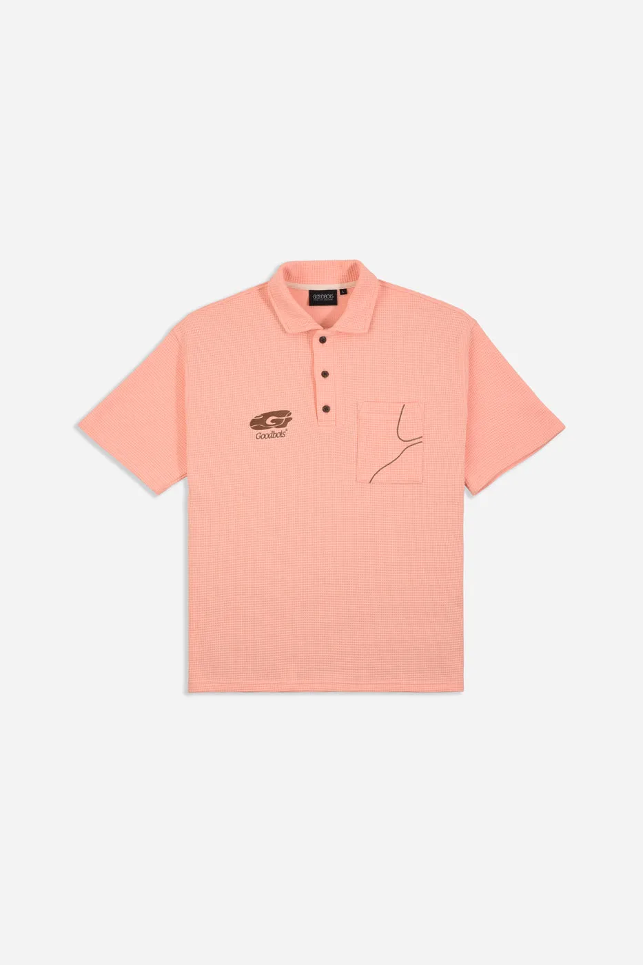G-STONE PIQUE SHIRT CORAL sold by Goodbois
