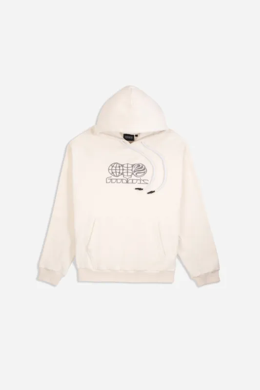 ALIEN FLEECE HOODY OFFWHITE made by Goodbois