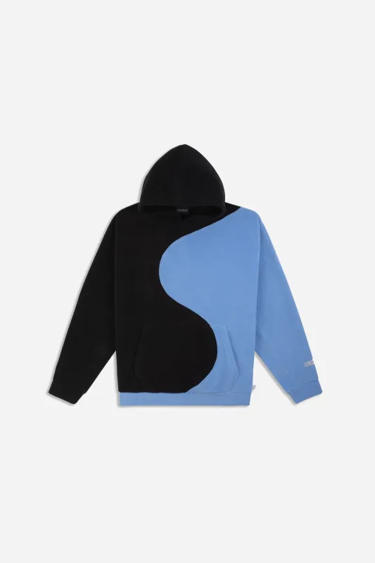 YINYANG FLEECE HOODY SKY made by Goodbois