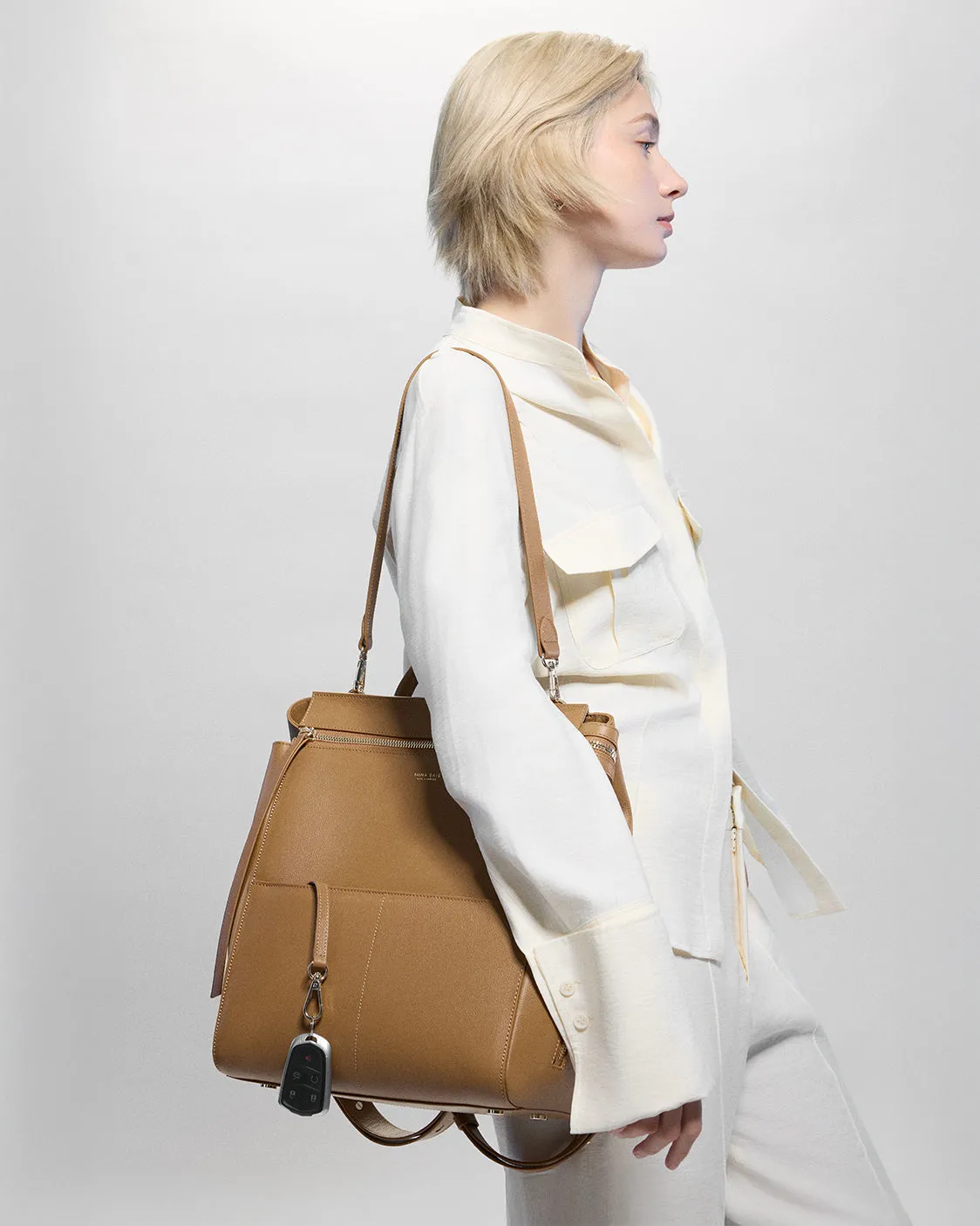 Harper Backpack Leather Midi sold by Mina Baie product image thumbnail 3