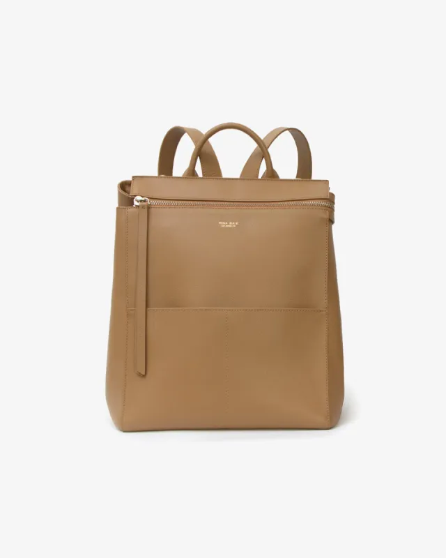 Harper Backpack Leather Midi made by Mina Baie