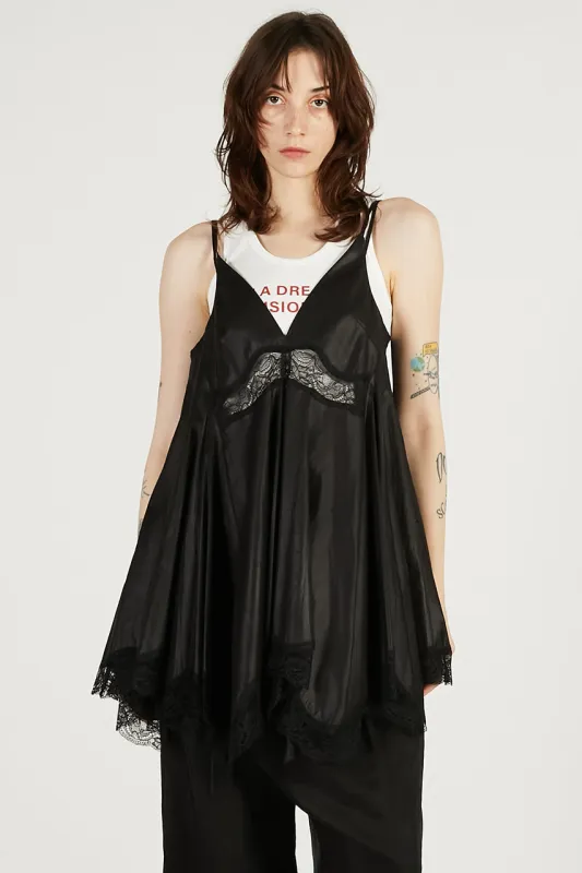 Lace Hem Volume Tunic - 2026 SPRING sold by Prank Project