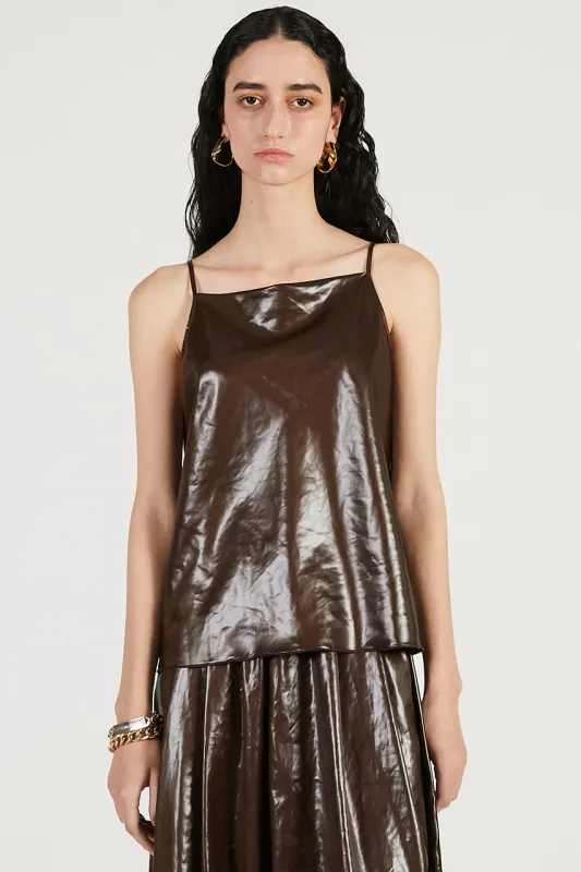 Leather Satin Camisole made by Prank Project