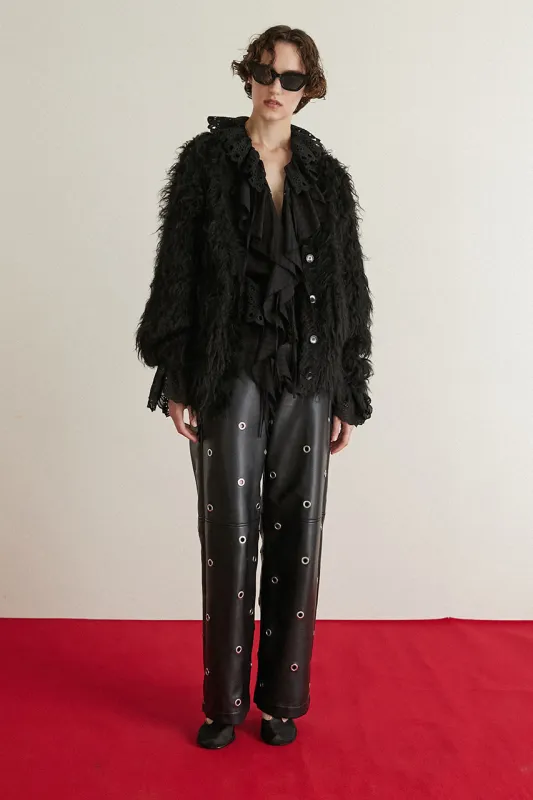 Eyelet Vegan Leather Pants sold by Prank Project