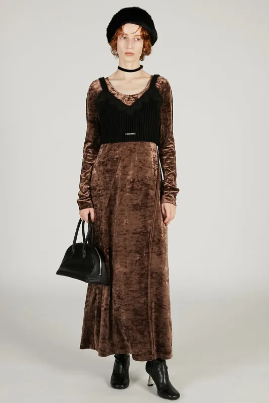 Knit Combination Velour One-Piece - SALE sold by Prank Project