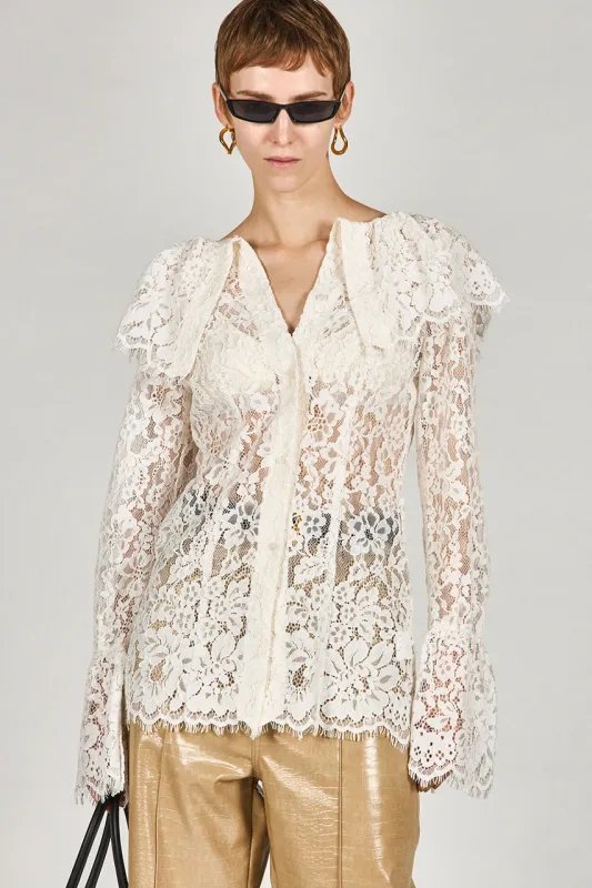 Scallop Lace Blouse sold by Prank Project