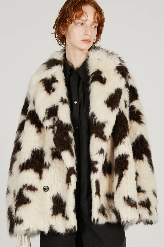 Mix Pattern Fur Jacket - SALE sold by Prank Project
